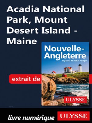 cover image of Acadia National Park, Mount Desert Island--Maine